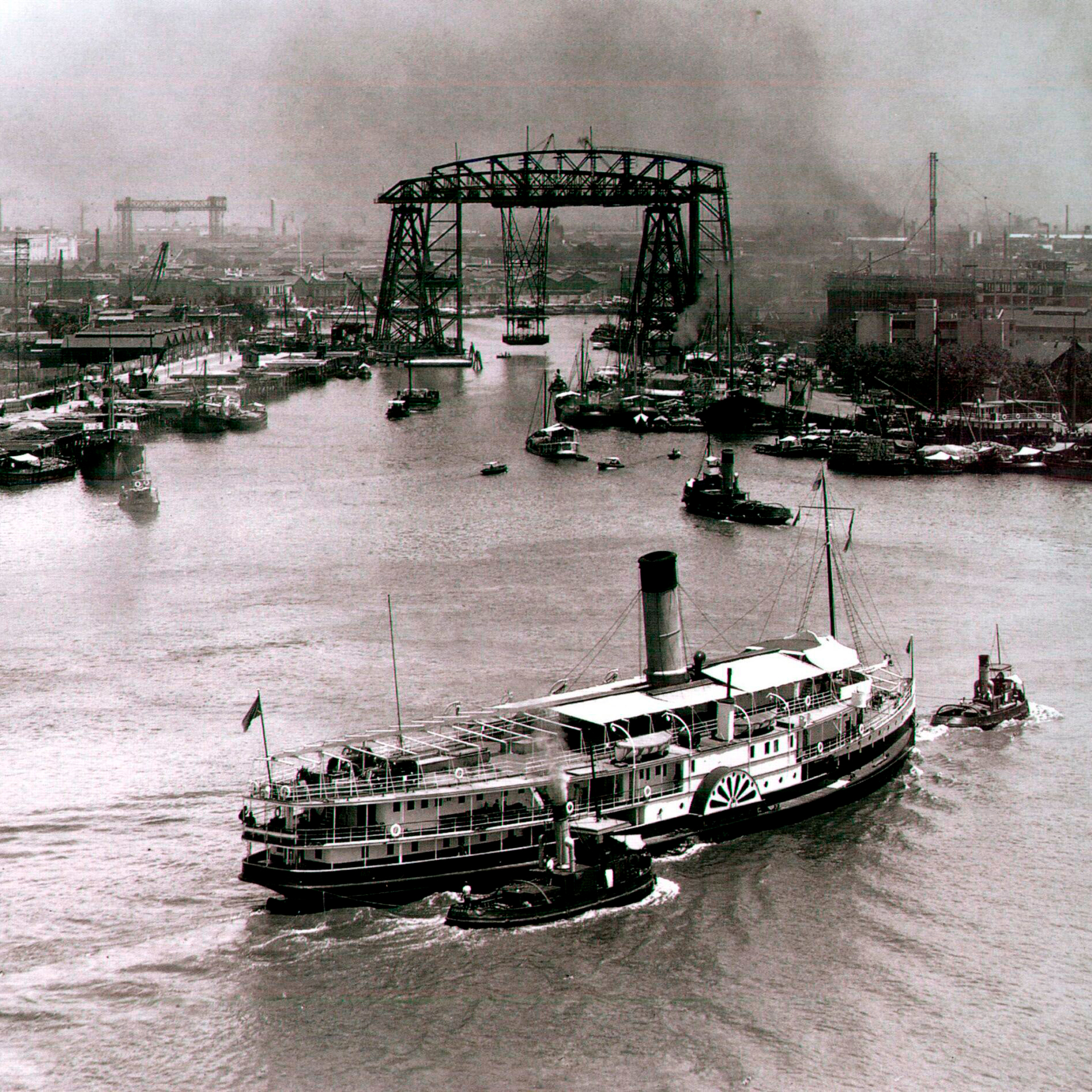 Foto del transbordador en 1928