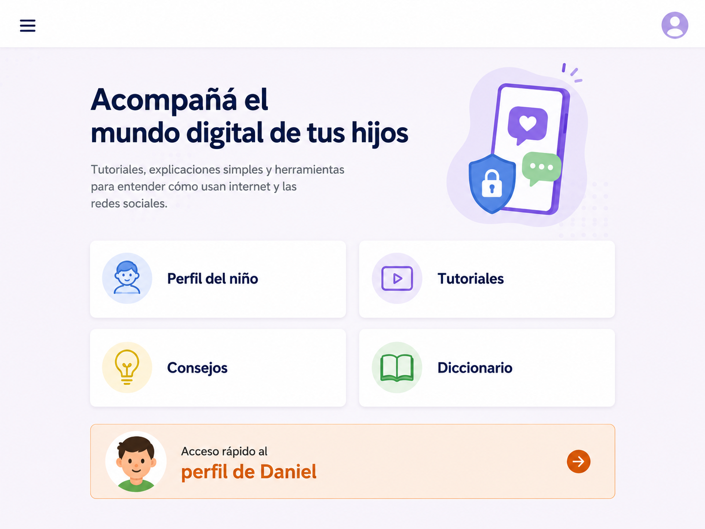 Mockup celular inicio