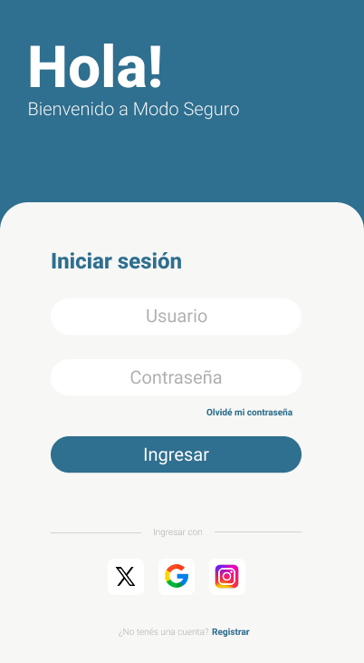 Prototipo mobile Inicio