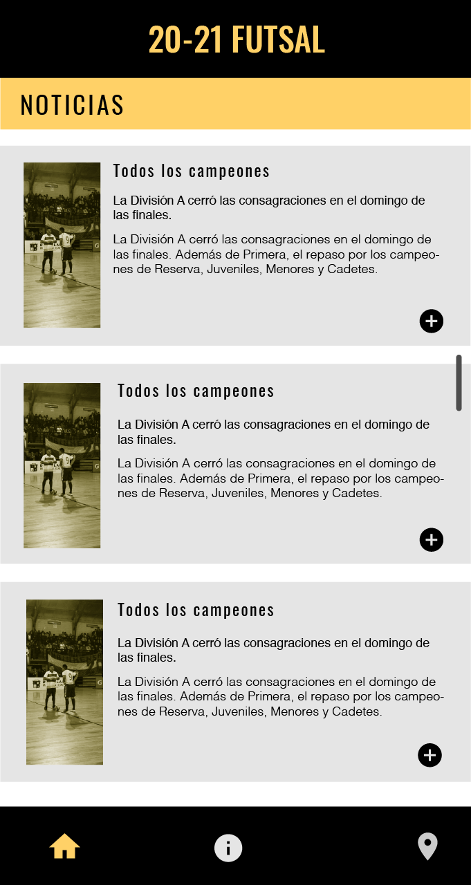 mapa de la app
