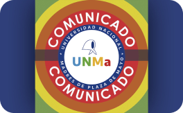 Logo de la UNMa comunicado